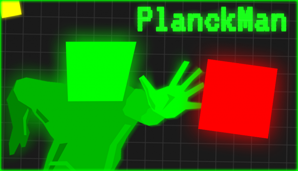PlanckMan main video game artwork.